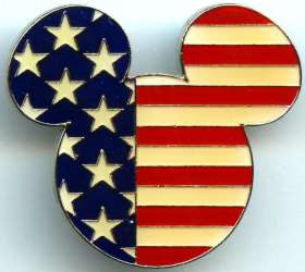 88538 - Patriotic Mickey - DVC - Mickey Head Icon - USA Flag - Day of Remembrance - Disney Licensed