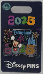 89061 - 2025 Dated Year Pins - Disneyland Logo - Disneyland Resort alternate image