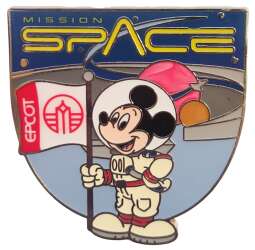 Astronaut Mickey with Flag