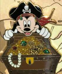 8988 - Pirates of the Caribbean - Legend of the Golden Pins - Golden Mickey Icon Collection - Mickey Mouse - Disneyland Resort alternate image