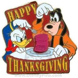 90172 - Thanksgiving - Happy Thanksgiving 2008 - Donald Duck & Goofy with Cranberry - Walt Disney World
