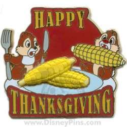 90173 - Thanksgiving - Happy Thanksgiving 2008 - Chip 'n' Dale with Corn - Walt Disney World
