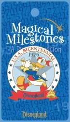 9075 - Magical Milestones: A Pin Celebration - 1976 - Celebrating the U.S.A. Bicentennial - Donald Duck - Disneyland Resort