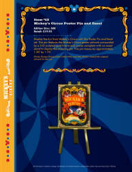 91166 - Mickey's Circus - Mickey's Circus Poster Pin and Easel - Walt Disney World alternate image
