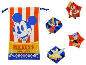 91171 - Mickey's Circus - Mickey's Circus Peanuts Pin Set and Trading Bag - Walt Disney World