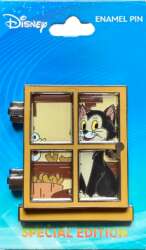 91765 - Disney Pins Blog (DPB) Exclusives: Disney Cats Window Series - Figaro - Disney Licensed alternate image
