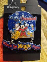 91874 - Disneyland Where the Magic Began - Pluto, Sorcerer Mickey, Donald - Disneyland Resort