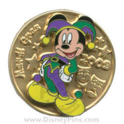 92129 - Mardi Gras - Jester Mickey on Medallion