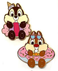 92161 - Chip and Dale Treats - Chip and Dale Treats 2-Pin Set - Shanghai Disney Resort