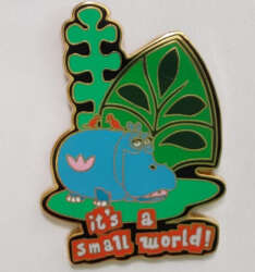 92517 - Attraction Trios - it's a small world - Blue Hippo - Disneyland Resort