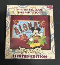 92959 - Mickey's Pin Odyssey - Pinbassador Inspirations - Mickey Aloha Postcard - Disneyland Resort alternate image
