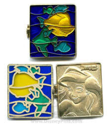 93593 - Hinged Character Stained Glass - Ariel Flounder Storybook - Disneyland Resort