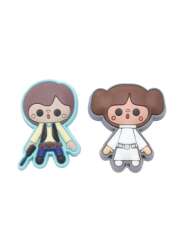 93661 - Han and Leia Rubber Pin Set - Loungefly
