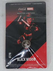 93743 - Mexican Coca-Cola Marvel Pins - Black Widow - Disney Licensed alternate image