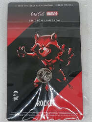 93750 - Mexican Coca-Cola Marvel Pins - Rocket - Disney Licensed alternate image