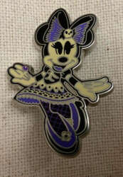 93845 - Halloween 2017 - Minnie in a Purple and White Skeleton Dress - Disneyland Resort Paris