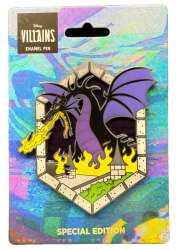 94626 - Disney Pins Blog (DPB) Exclusives - Maleficent Dragon Gate Stained Glass Pin - Disney Licensed alternate image