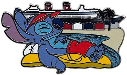 Stitch Lounging on Float