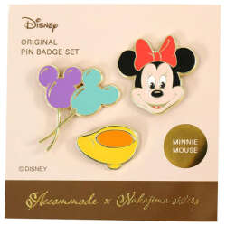 95213 - ACCOMMODE x Nakajima Sisters - Disney Retro Pins Set - Minnie Mouse - Disney Licensed