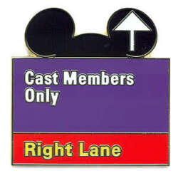 95719 - Cast Exclusive - “Cast Members Only” Road Sign - Walt Disney World