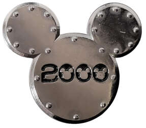 Chrome Mickey Icon Riveted 2000