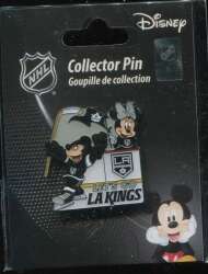 95869 - NHL National Hockey League LOS ANGELES KINGS Mickey Minnie Pin - Disney Licensed