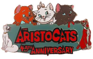 95907 - The Aristocats Anniversaries - 45th Anniversary Banner - Walt Disney Imagineering