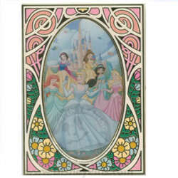 Princesses Stained Glass Art Nouveau - 2008