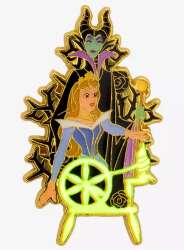 96356 - BoxLunch - Disney - Aurora and Maleficent Spindle Glow in the Dark - Loungefly alternate image