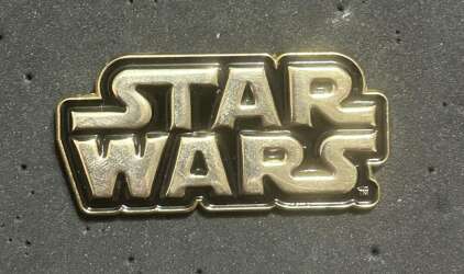 96499 - Star Wars Logo: Black and Silver Raised