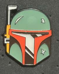 96502 - Star War The Mandalorian Funko POP! Enamel Pin 4 Pack Set Boba Fett Book (boba fett helmet only) - Loungefly