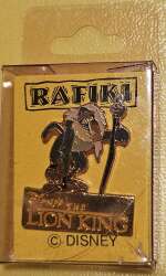 96933 - Rafiki The Lion King Japan Disney Pin C06 - 90s vintage waffle back - Disney Store Japan