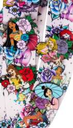 97025 - Floral Princess Tattoos Lanyard & Pin Set - Floral Princess Tattoo Lanyard - Loungefly alternate image