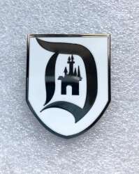 97526 - Niftie Fifties Flashback Pin Trading Celebration 2025 - Opening Day Inspired Souvenir Framed Set — Disneyland Gothic D Shield ONLY - Disneyland Resort alternate image