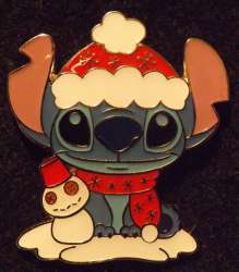 18688 - Tokyo DisneySea Game Prizes - Abu's Bazaar Prizes - Characters with Snowman - Stitch - Tokyo Disneyland Resort