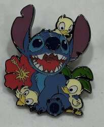 97960 - BoxLunch - Lilo & Stitch - Tropical Stitch with Three Ducklings - Loungefly alternate image