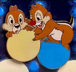 98397 - WDW - Amidst The Lights Christmas Trees - Spectacle of Pins 2002 - Frame Set - Chip & Dale - Walt Disney World