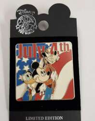 98420 - 4th of July/Independence Day - Mickey, Goofy, Donald - July 4th of July Pledge Allegiance - Disneyland Resort
