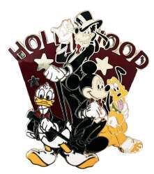 DCA Exclusive Hollywood Backlot FAB 4 In Tuxedos Pin