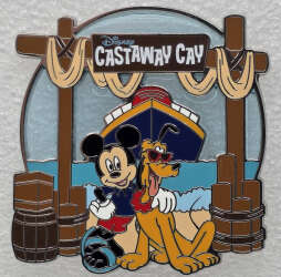 98646 - Castaway Cay - Mickey and Pluto at Castaway Cay - Disney Cruise Line alternate image