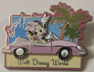 98684 - Postcard Series - Minnie Mouse Pink Convertible - Walt Disney World