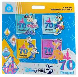 99097 - Disneyland Resort 70th Anniversary Celebration - Minnie Mouse and Friends Pin Set - Disneyland Resort