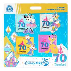 99097 - Disneyland Resort 70th Anniversary Celebration - Minnie Mouse and Friends Pin Set - Disneyland Resort alternate image
