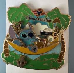 99275 - Disney Cruise Line - Stitch in Hammock with Duckling - Disney Cruise Line
