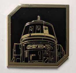 99333 - Star Wars Droids Mystery Mini Series 01 - Chopper (Y579) Black and Gold - FiGPiN