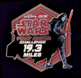 99438 - 2018 half marathon weekend - Kylo Ren First Order - Challenge 19.3 Miles - Walt Disney World