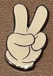 Mickey Glove Peace Sign