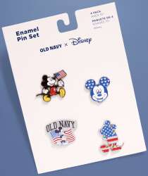 99638 - Old Navy x Disney - USA Mickey 4 pin set - Disney Licensed
