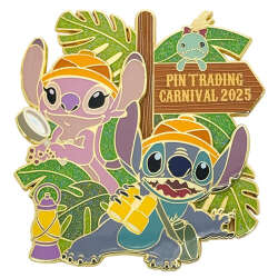 Stitch and Angel Pin Trading Carnival 2025