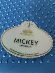 99841 - Walt Disney World 50th Anniversary Cast Member Name Tags - 50th Anniversary Nametag - Theme Park Cast Member Exclusive alternate image